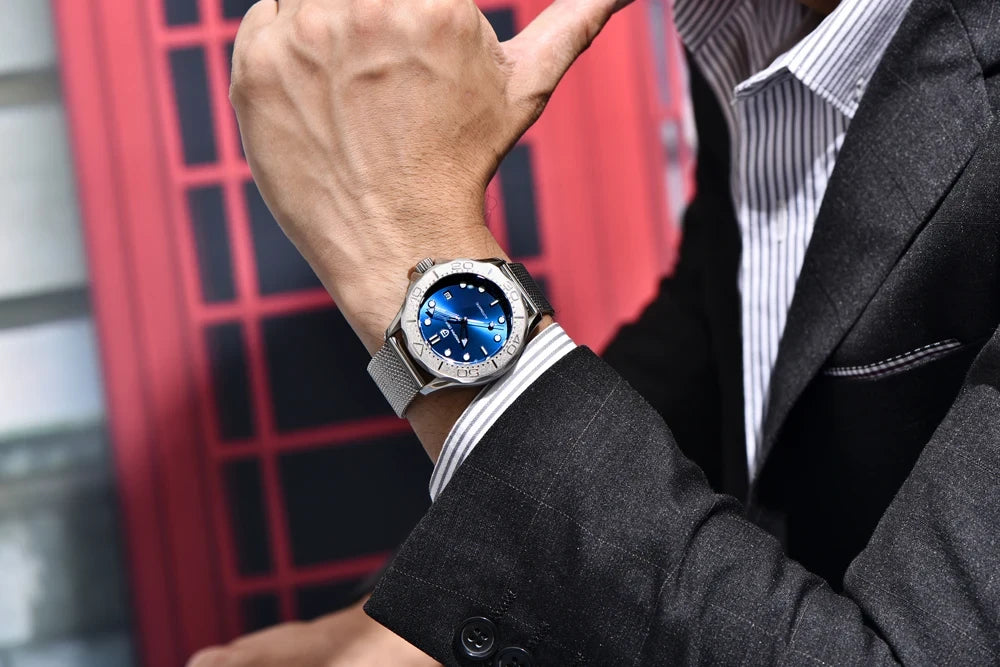 Pagani Design Automatic Sapphire Watch with Luminous Hands