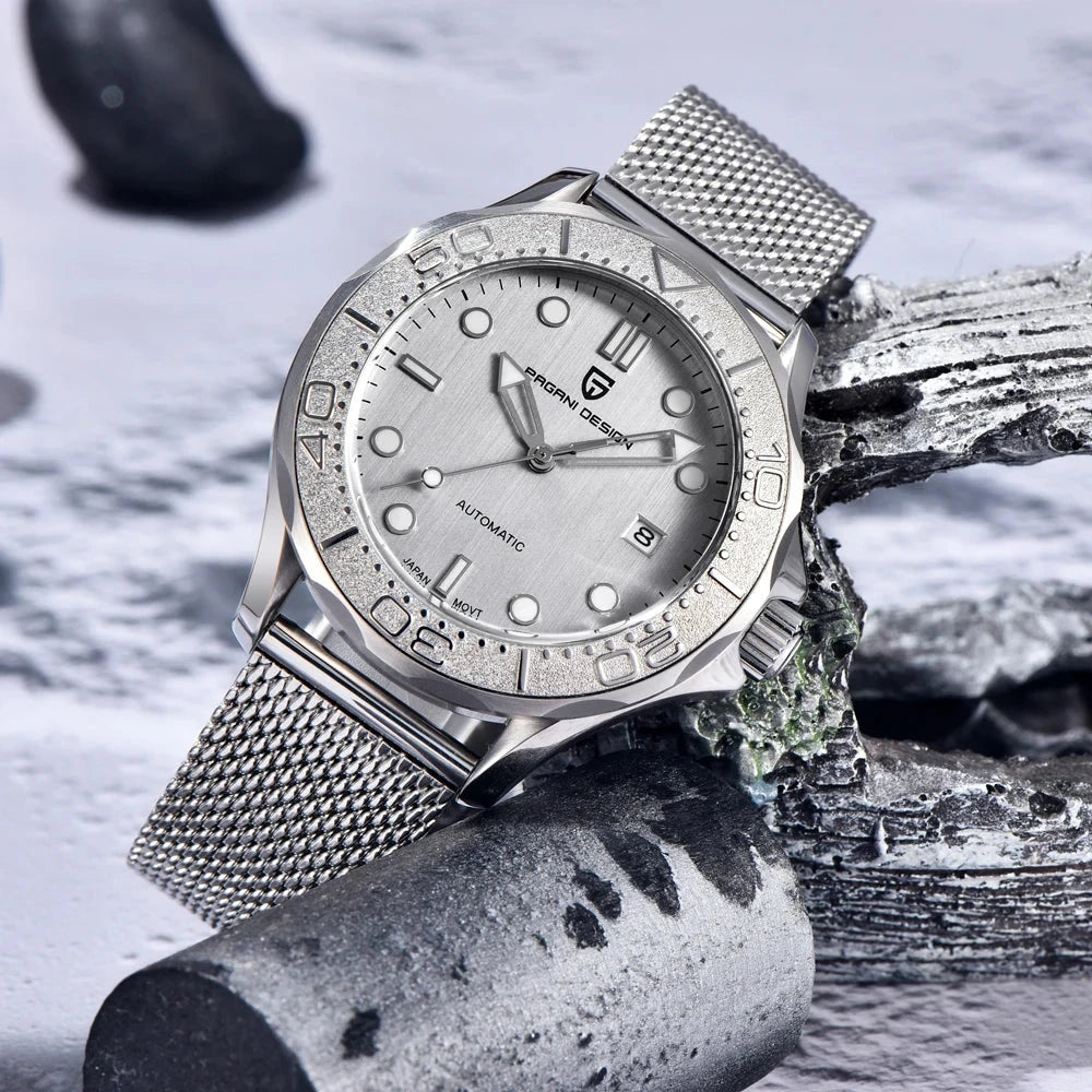 Pagani Design Automatic Sapphire Watch with Luminous Hands
