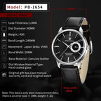 Pagani Design 40mm Leather Quartz Dress Watch