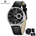 Pagani Design 40mm Leather Quartz Dress Watch
