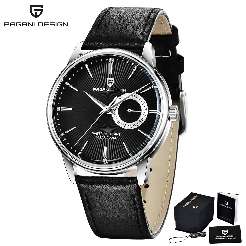 Pagani Design 40mm Leather Quartz Dress Watch