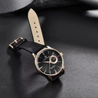 Pagani Design 40mm Leather Quartz Dress Watch