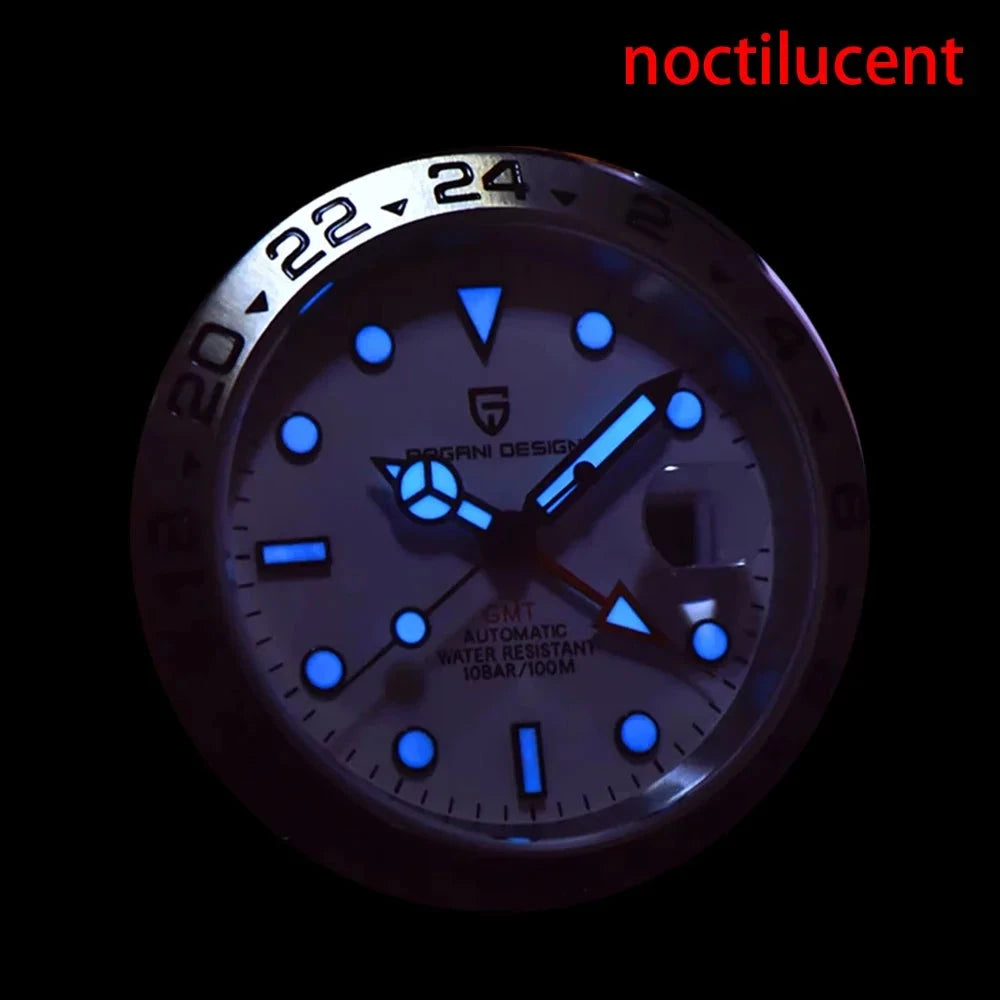 Pagani Design GMT Automatic Watch with Sapphire Crystal
