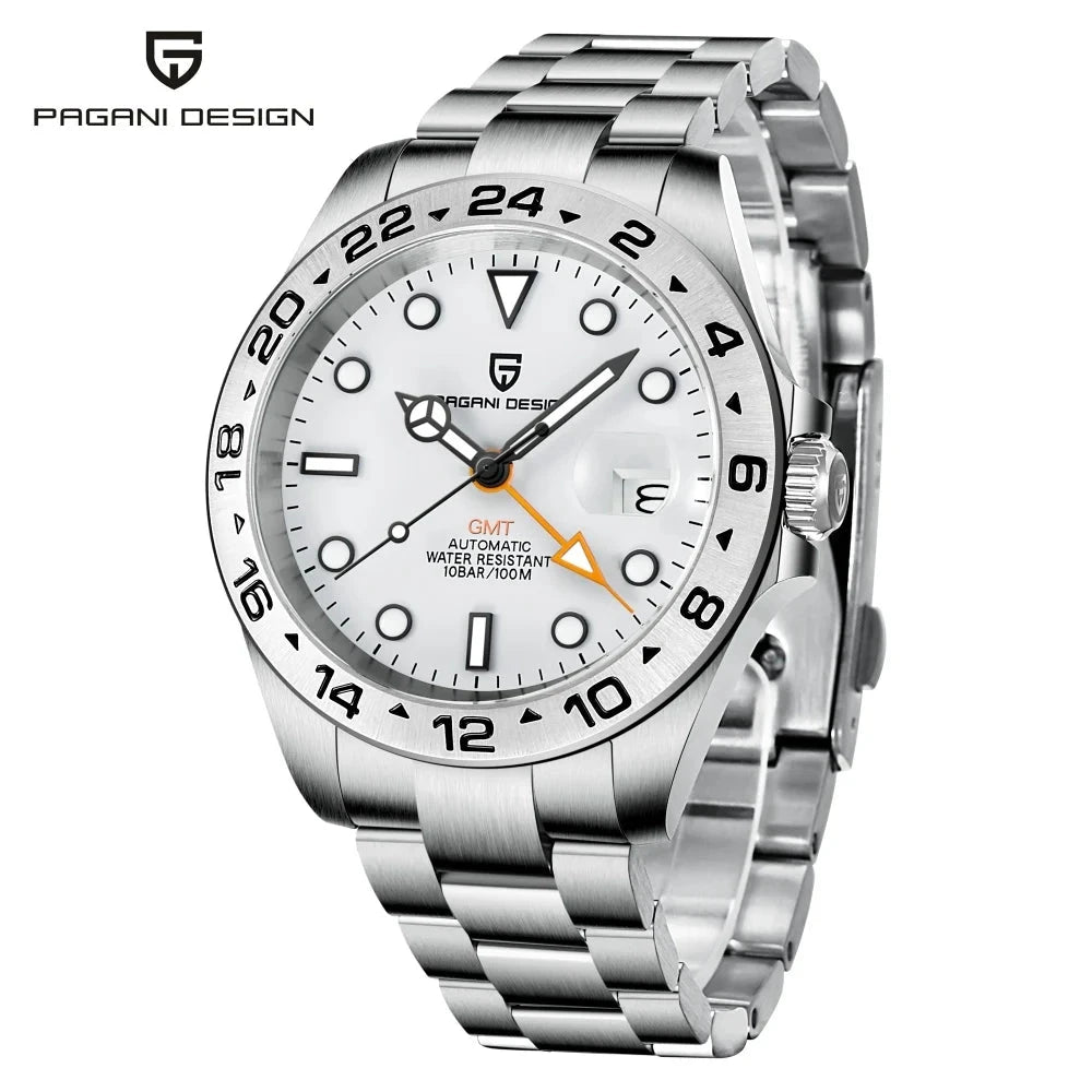 Pagani Design GMT Automatic Watch with Sapphire Crystal