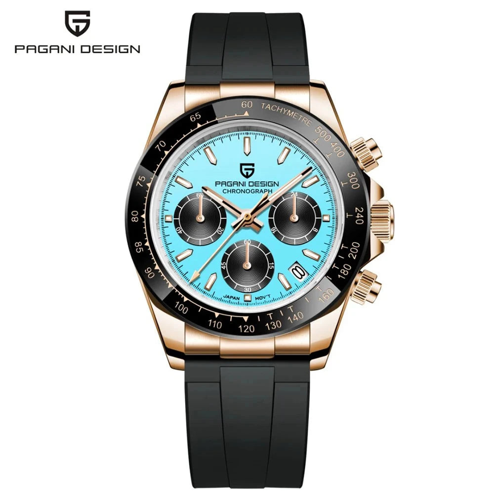 Pagani Design Quartz Chronograph Watch with Detailed Dial