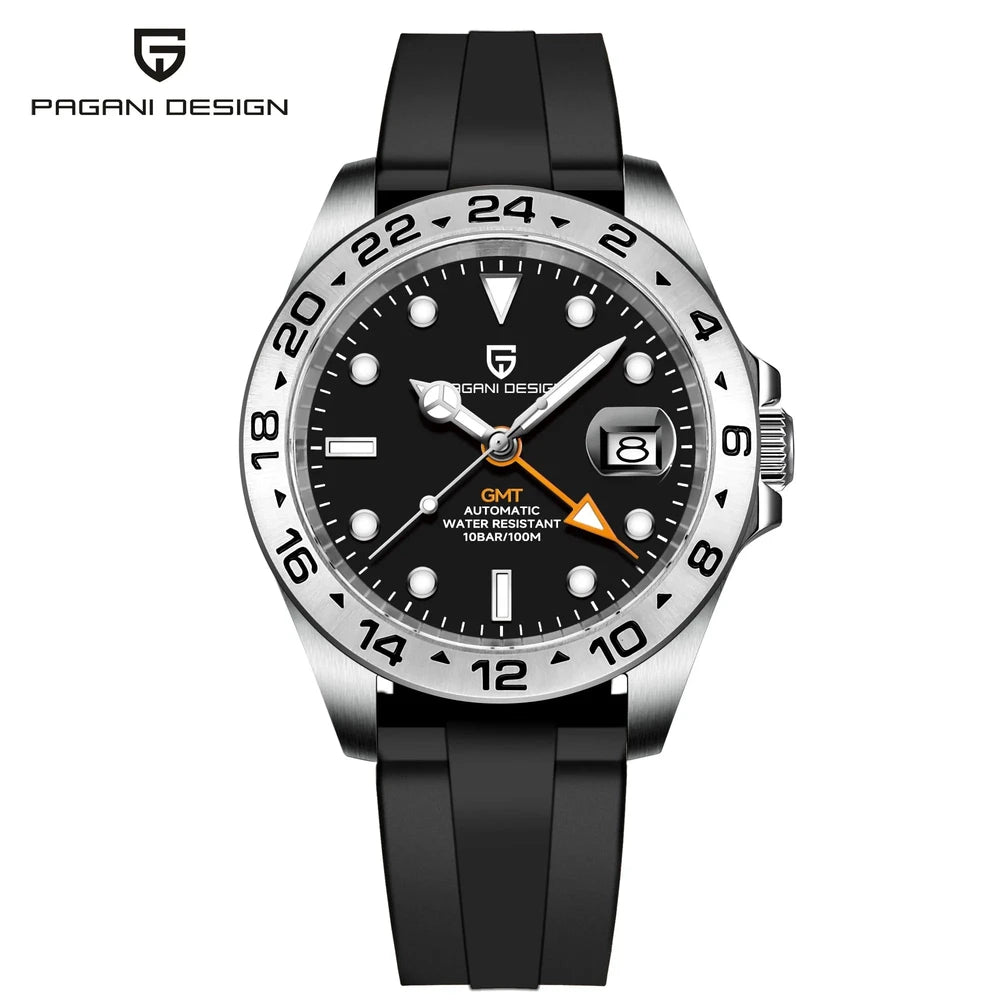 Pagani Design GMT Automatic Watch - Dual Time Functionality