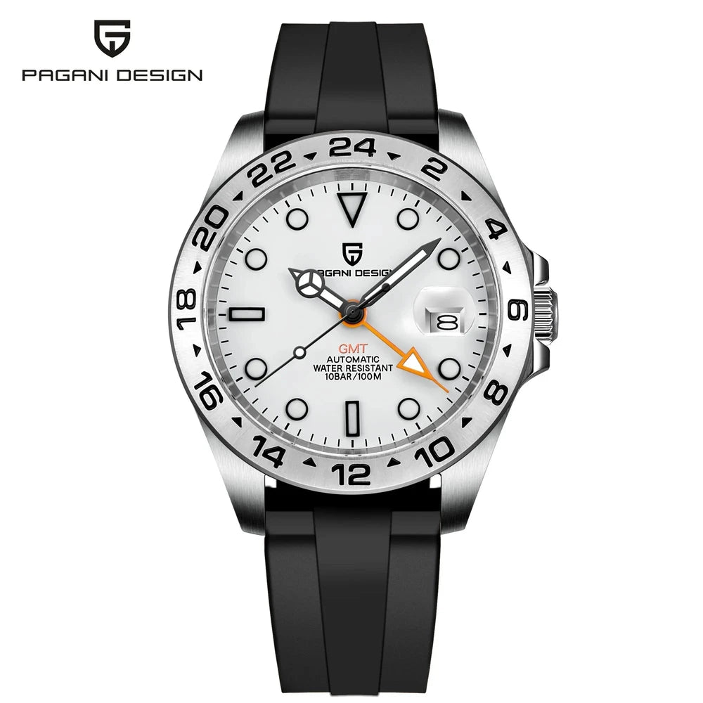 Pagani Design GMT Automatic Watch - Dual Time Functionality
