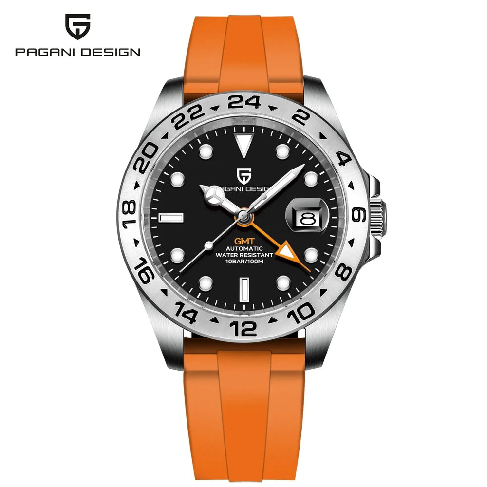 Pagani Design GMT Automatic Watch - Dual Time Functionality