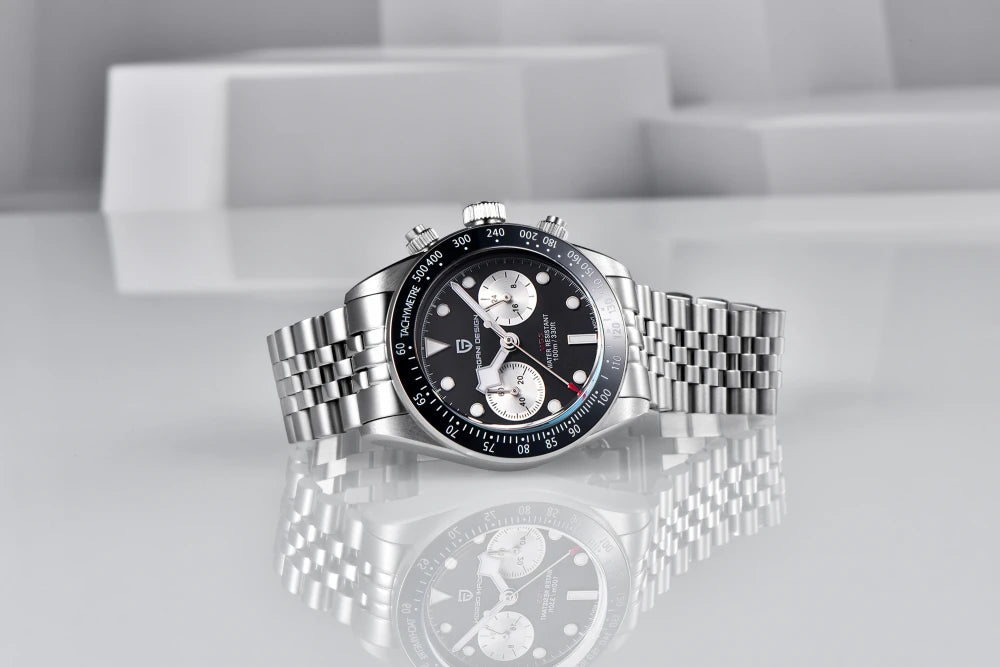 Pagani Design Panda Chronograph Watch with 100m Water Resistance