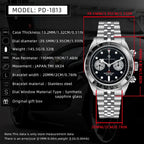 Pagani Design Panda Chronograph Watch with 100m Water Resistance