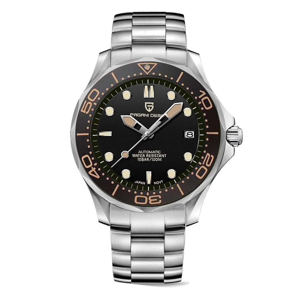 Pagani Design Automatic Dive Watch - Stainless Steel Build