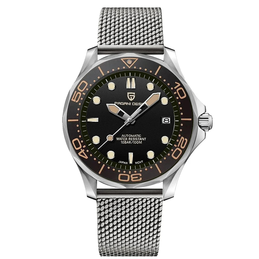 Pagani Design Automatic Dive Watch - Stainless Steel Build