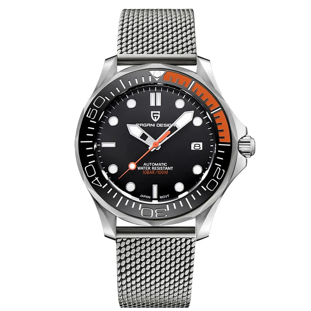 Pagani Design Automatic Dive Watch - Stainless Steel Build
