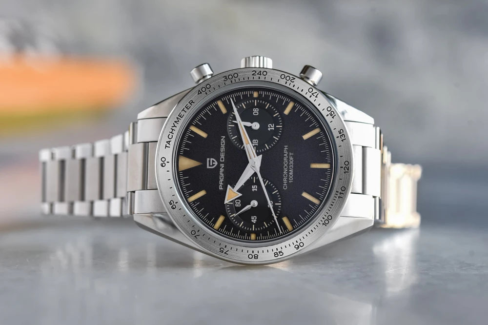 Pagani Design Blue Chronograph Watch
