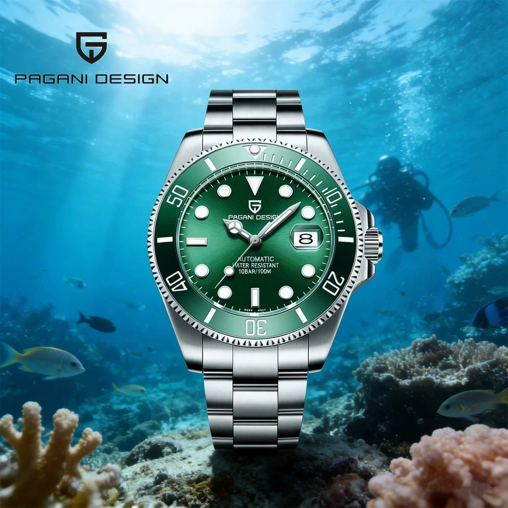Pagani Design Mechanical Dive Watch with Sapphire Crystal