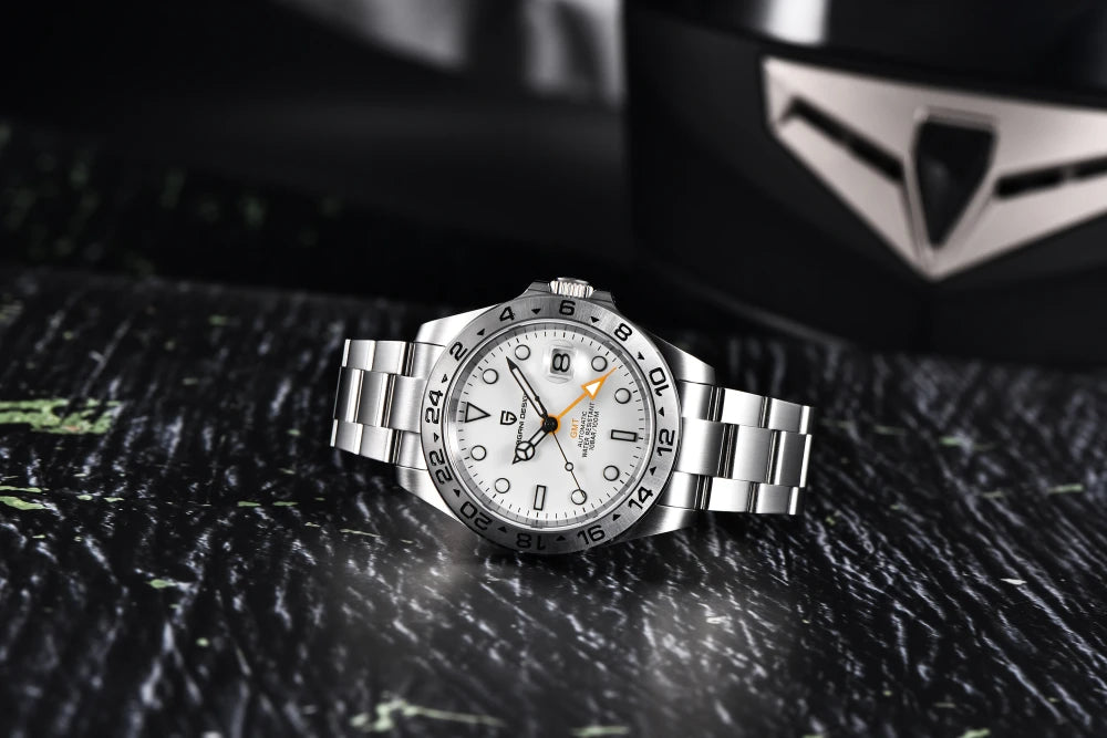 Pagani Design 42mm GMT Automatic Watch with Sapphire Crystal