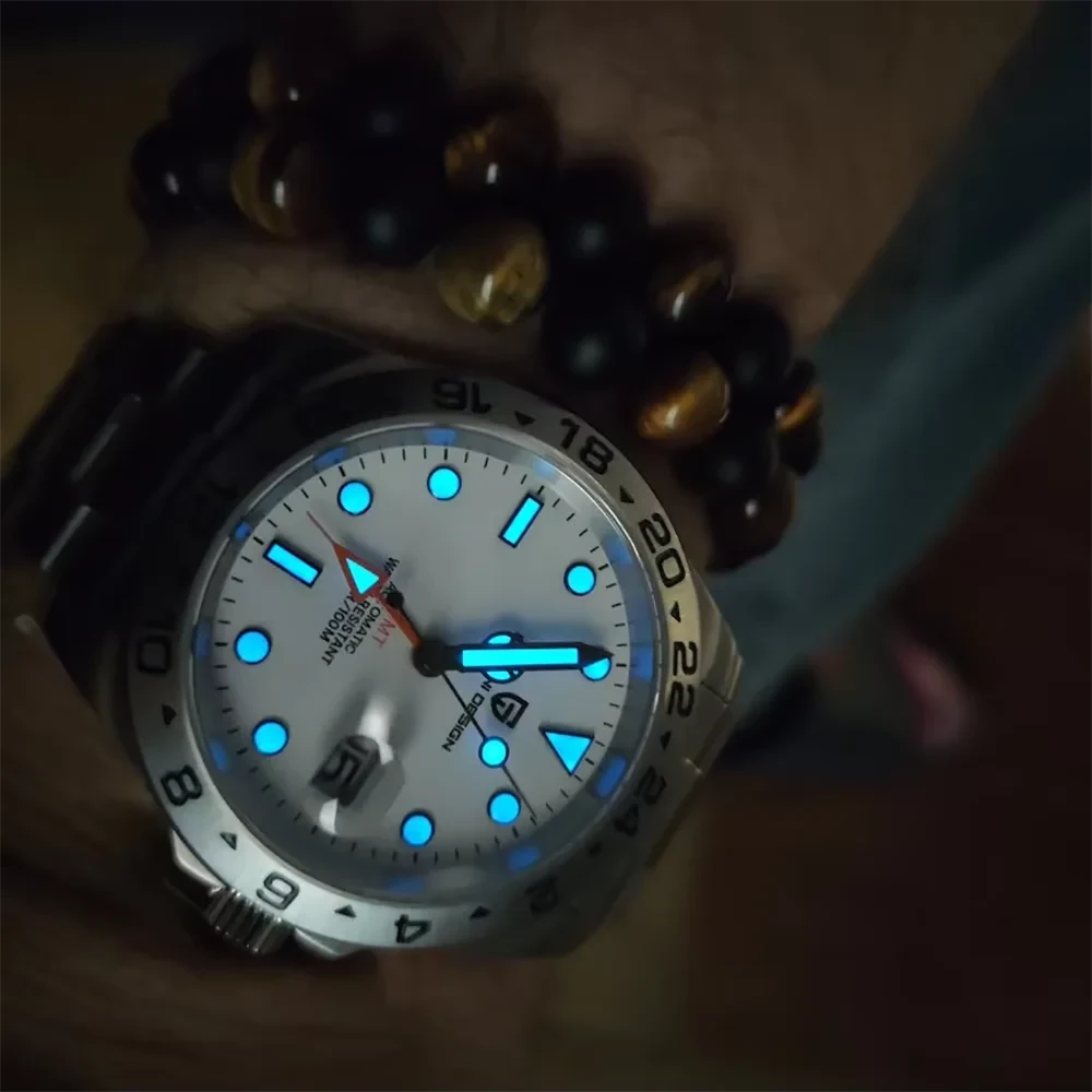 Pagani Design 42mm GMT Automatic Watch with Sapphire Crystal