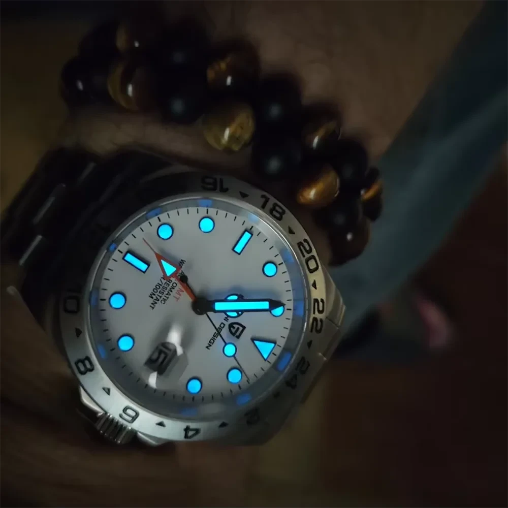 Pagani Design 42mm GMT Automatic Watch with Sapphire Crystal