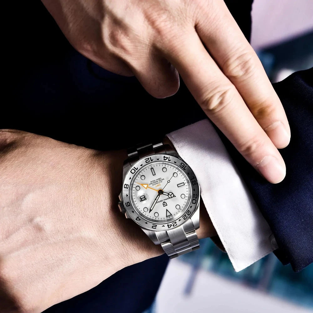 Pagani Design 42mm GMT Automatic Watch with Sapphire Crystal