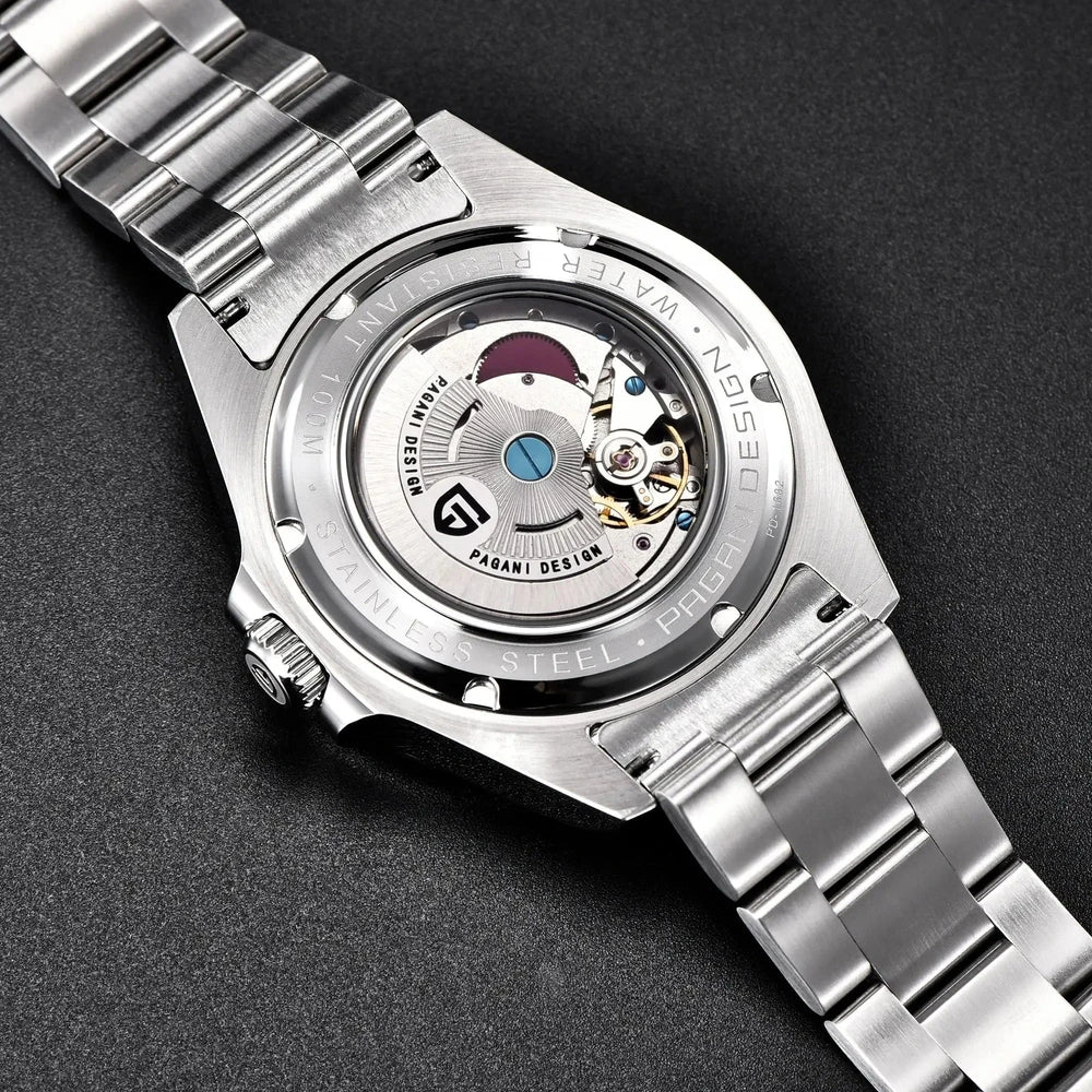 Pagani Design 42mm GMT Automatic Watch with Sapphire Crystal