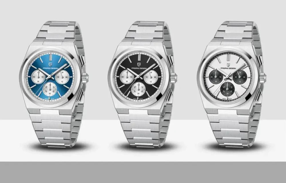 Pagani Design Chronograph Watch with Stainless Steel Finish