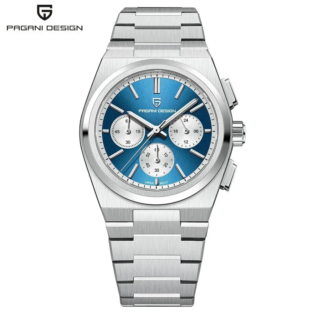 Pagani Design Chronograph Watch with Stainless Steel Finish