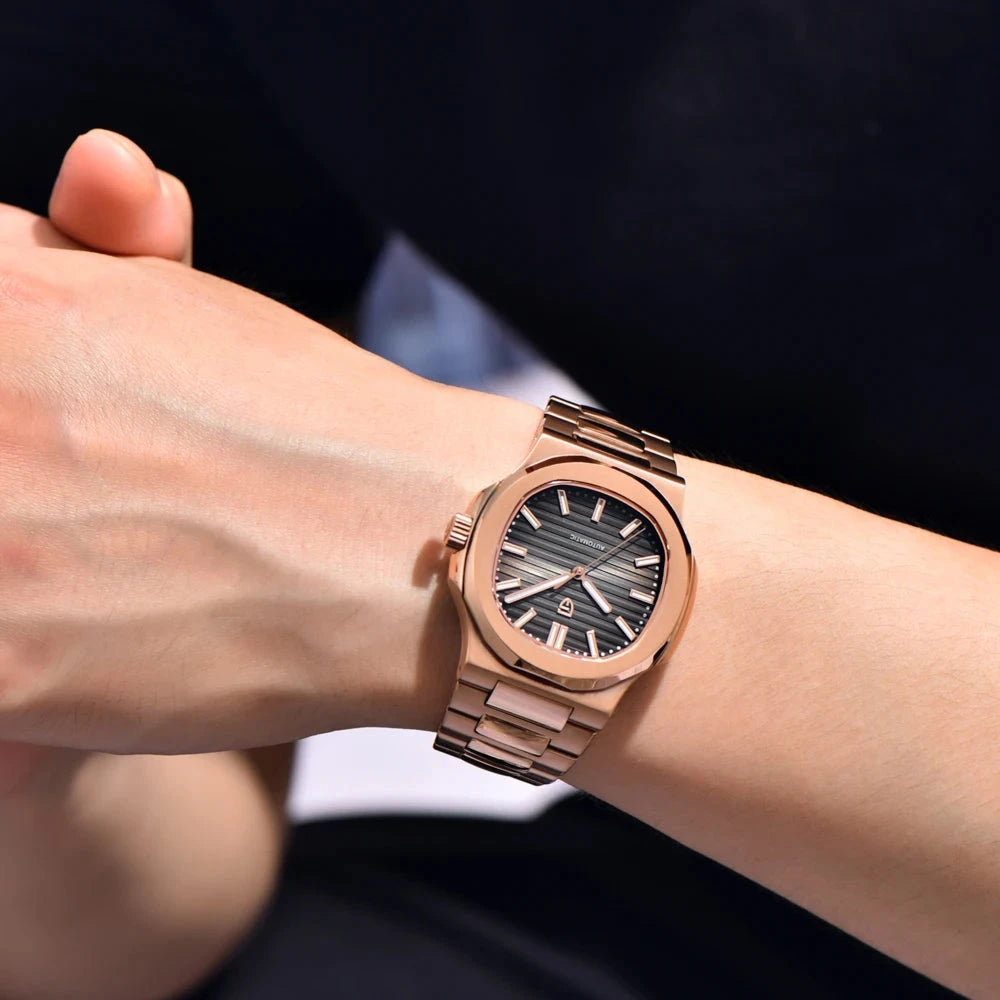 Pagani Design Rose Gold Automatic Mechanical Watch