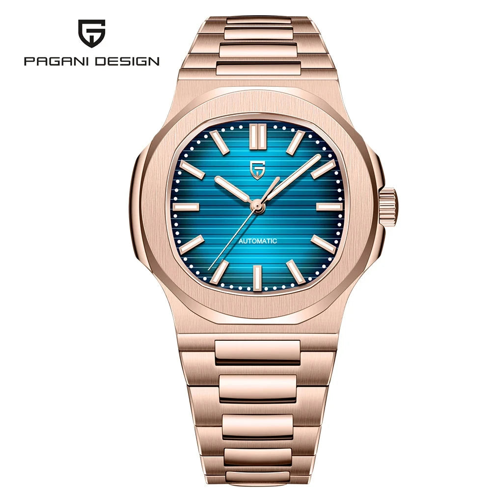 Pagani Design Rose Gold Automatic Mechanical Watch