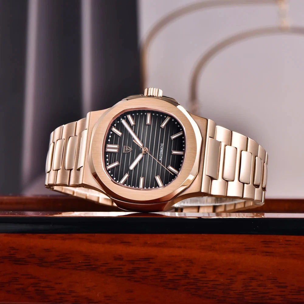 Pagani Design Rose Gold Automatic Mechanical Watch