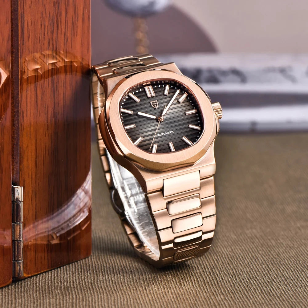Pagani Design Rose Gold Automatic Mechanical Watch
