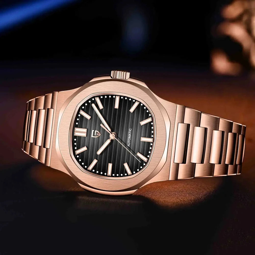 Pagani Design Rose Gold Automatic Mechanical Watch