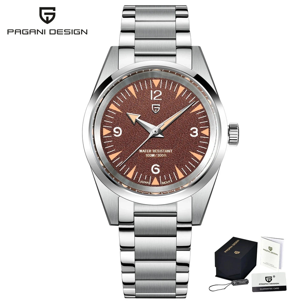Pagani Design Unisex Quartz Watch with Sapphire Crystal