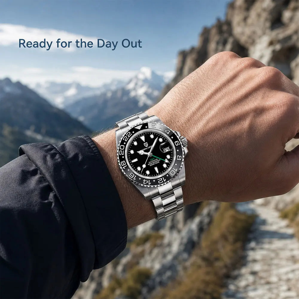 PAGANI DESIGN GMT Automatic Watch – Sapphire Crystal