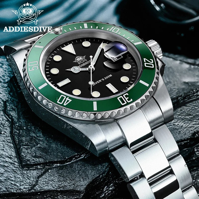 ADDIESDIVE H3 Men's 200m Quartz Dive Watch