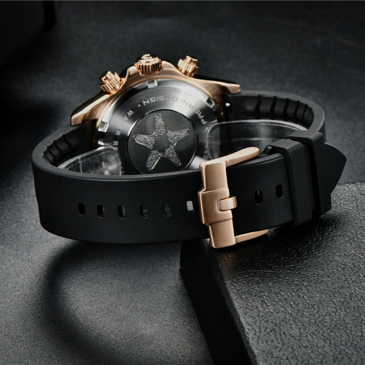 PAGANI DESIGN V2 40mm Men's Quartz Chronograph Watch – Sapphire Crystal, Stainless Steel, 100M Water Resistant