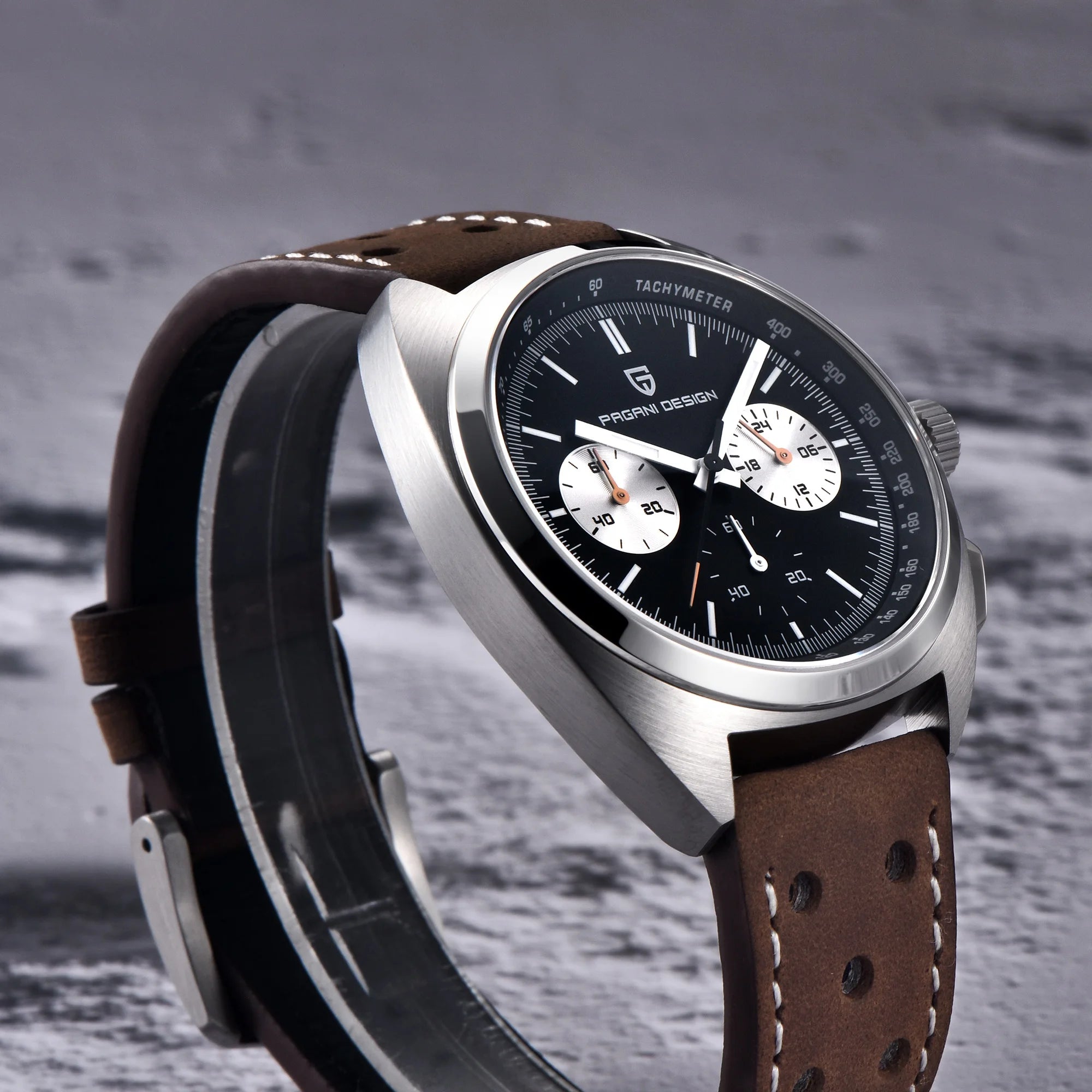 PAGANI DESIGN Panda Chronograph Watch – Sapphire Crystal