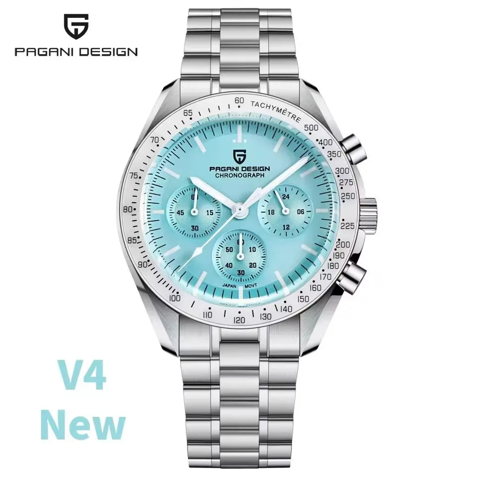 PAGANI DESIGN Speedometer Chronograph Watch for Men Sapphire Quartz