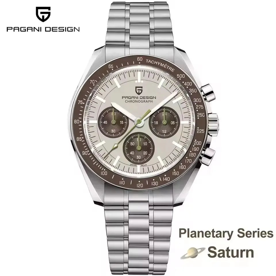PAGANI DESIGN Speedometer Chronograph Watch for Men Sapphire Quartz