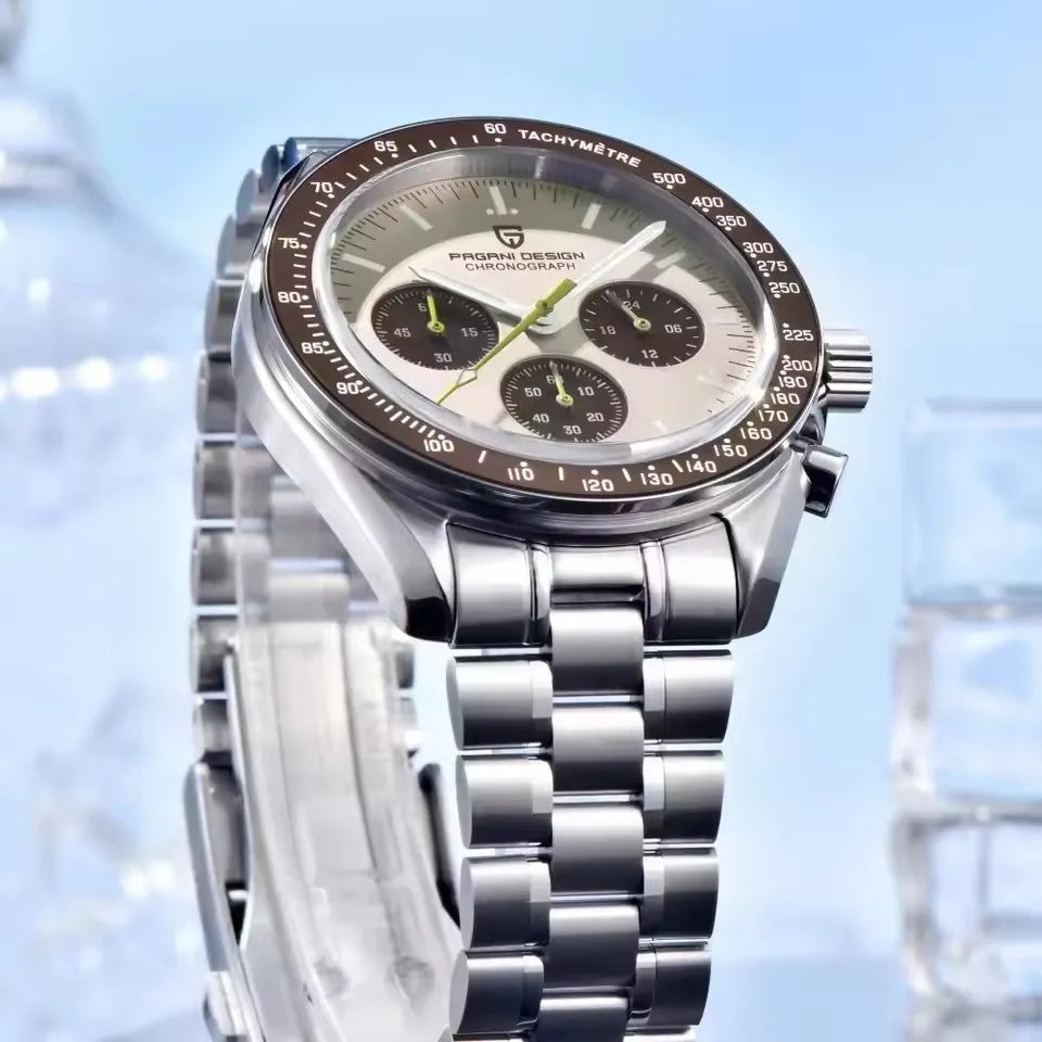 PAGANI DESIGN Speedometer Chronograph Watch for Men Sapphire Quartz