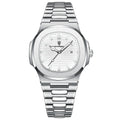 POEDAGAR Square Men's Quartz Watch – Stainless Steel
