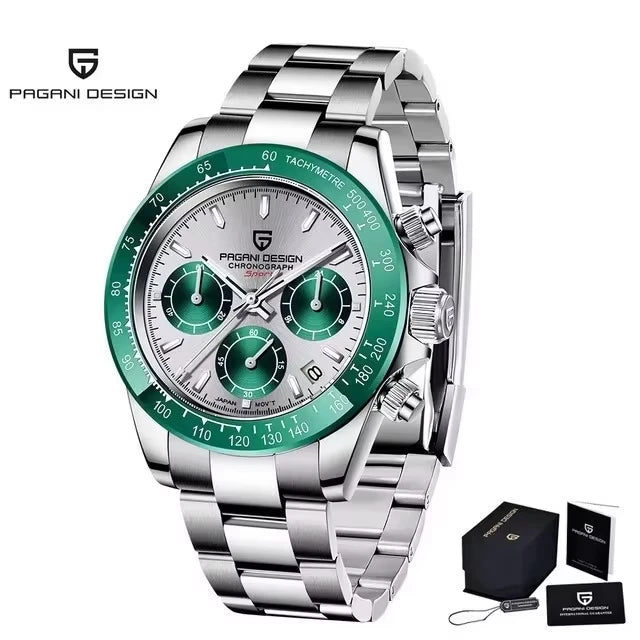 PAGANI DESIGN PD-1644 Men's Quartz Watch – Sapphire Crystal 100M