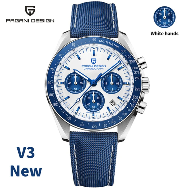 PAGANI DESIGN Moon Chronograph Watch – Sapphire Crystal 100M