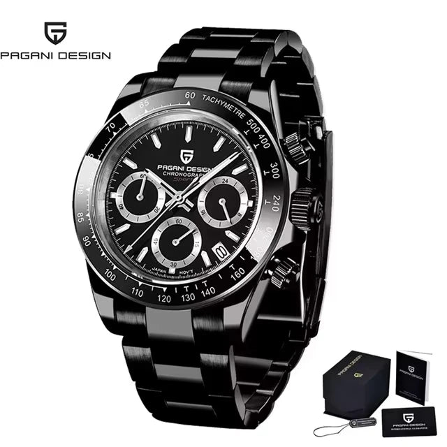 PAGANI DESIGN PD-1644 Men's Quartz Watch – Sapphire Crystal 100M