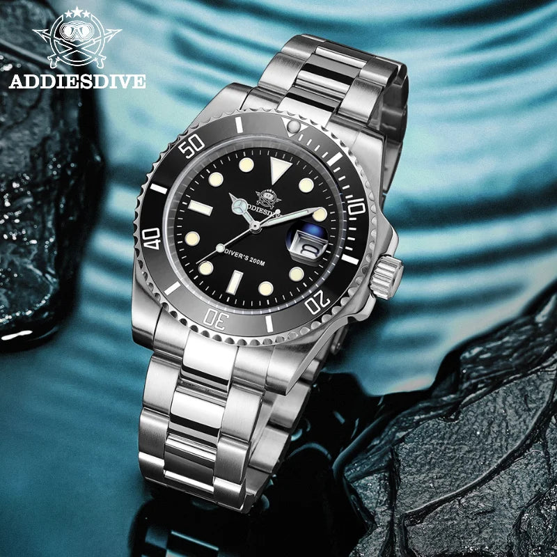 ADDIESDIVE H3 Men's 200m Quartz Dive Watch