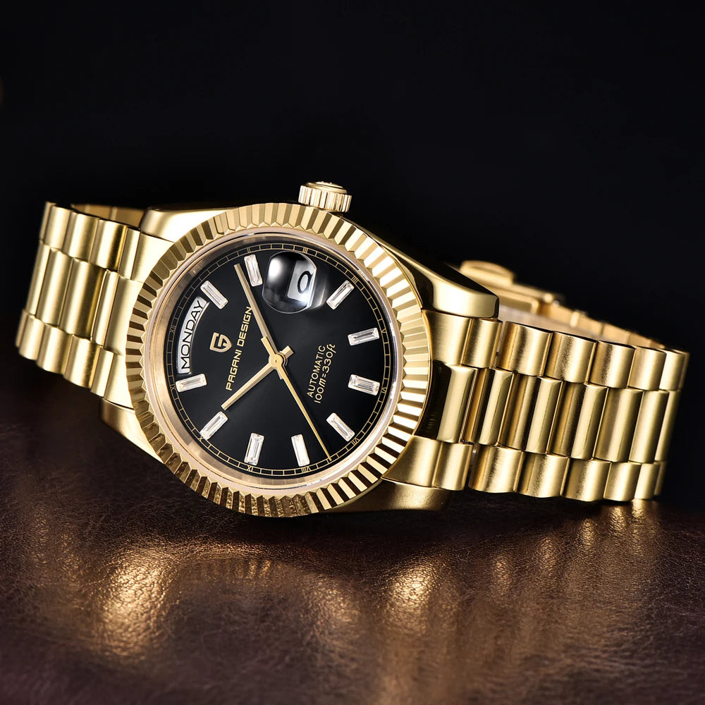 PAGANI DESIGN DD36 Gold Automatic Watch – Sapphire Crystal 100M