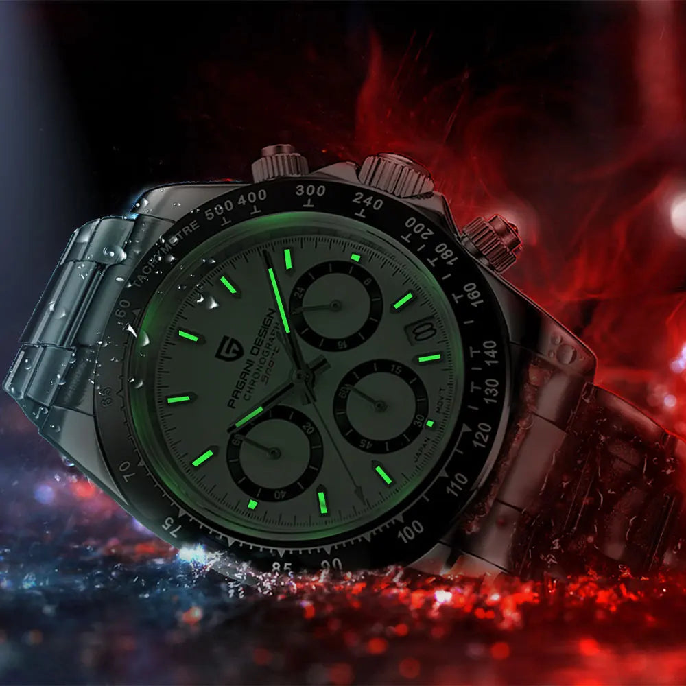 PAGANI DESIGN PD-1644 Men's Quartz Watch – Sapphire Crystal 100M