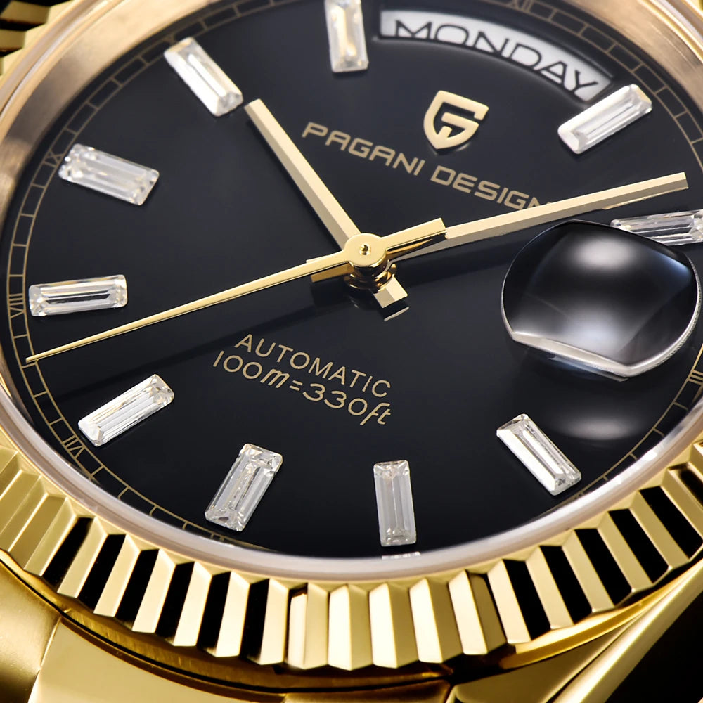 PAGANI DESIGN DD36 Gold Automatic Watch – Sapphire Crystal 100M