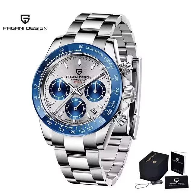 PAGANI DESIGN PD-1644 Men's Quartz Watch – Sapphire Crystal 100M
