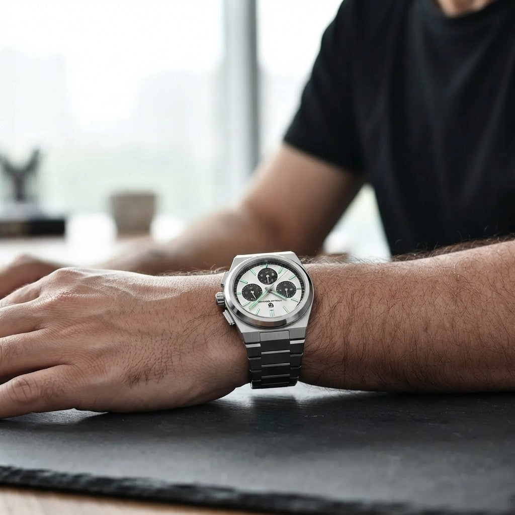 Pagani Design Chronograph Watch with Stainless Steel Finish