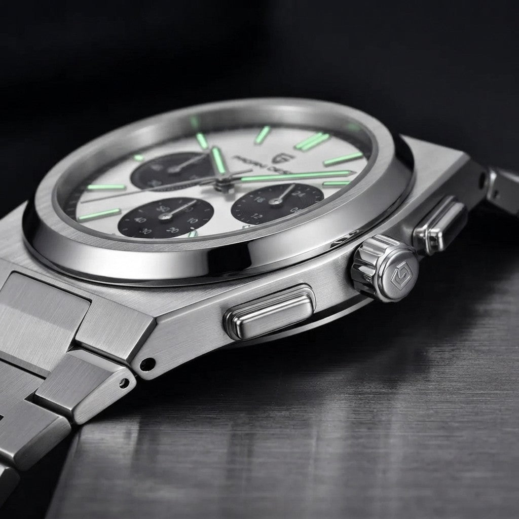 Pagani Design Chronograph Watch with Stainless Steel Finish